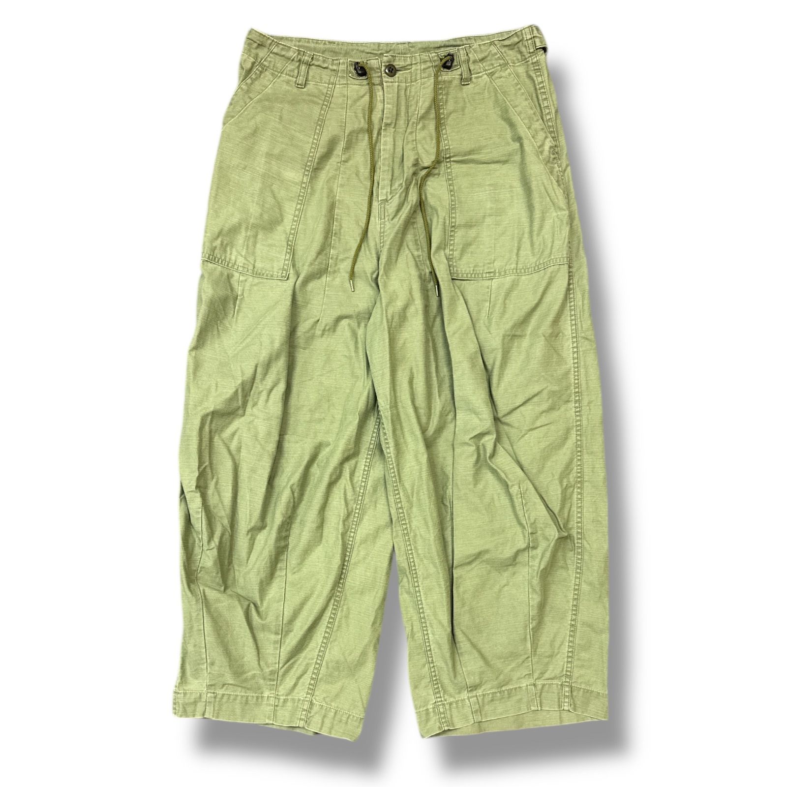 参考上代22000円 NEEDLES 23SS H.D. PANT - FATIGUE ヒザデルパンツ ファティーグ イージーパンツ ニードルス ニードルズ NS234 ブラック M 98796A5