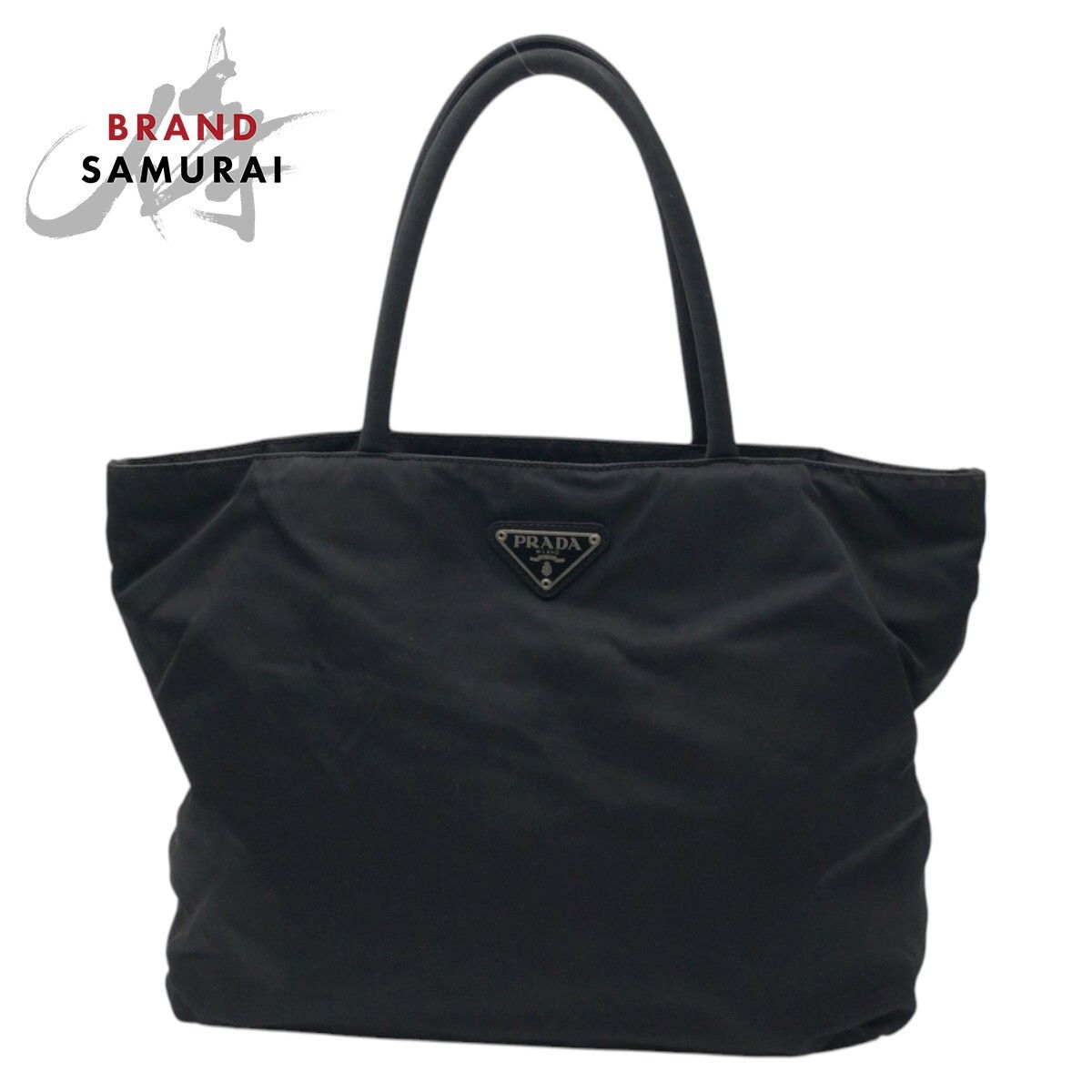 美品 PRADA プラダ テスート 三角ロゴ ブラック 黒 ナイロン