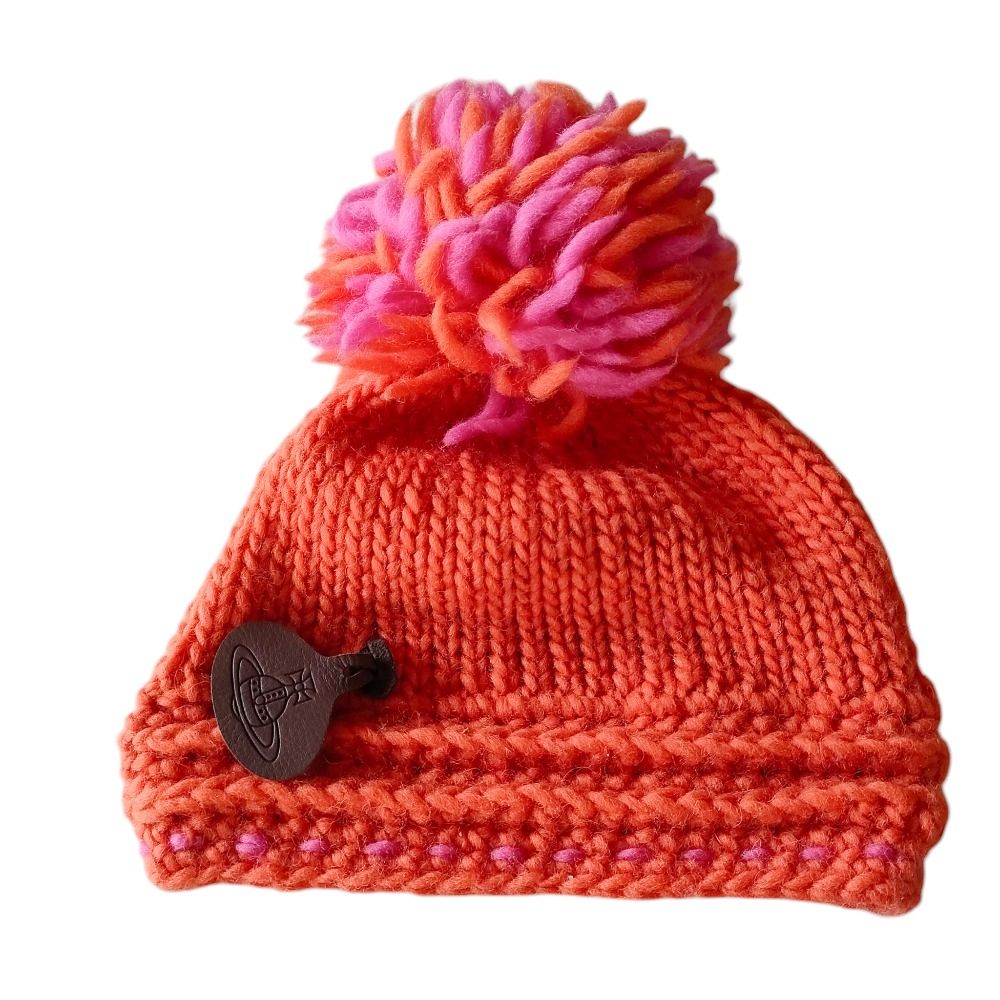 ♡ヴィヴィアンウエストウッド ポンポン付きニットキャップ