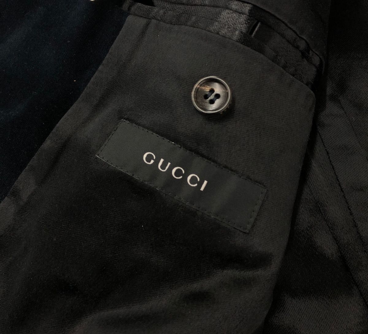 Gucci by tomford レザーパイピングジャケット
