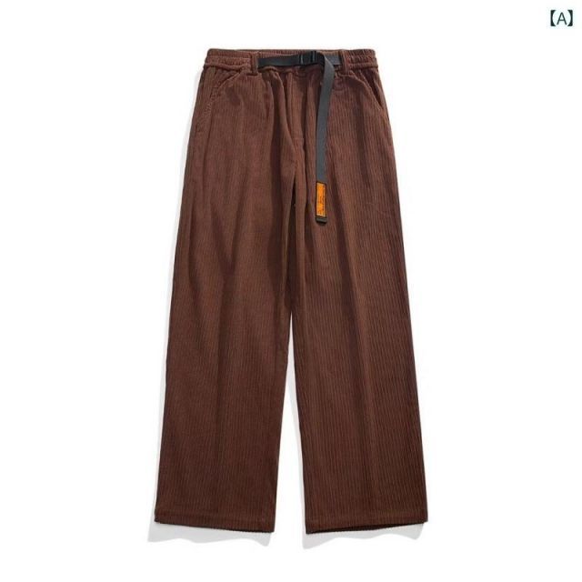 [XL]秋冬 コーデ メンズ  服 シンプル ファッション オシャレ 大人 かっこいい 大きいサイズ ストリート 紳士服 アメリカン ストリート ストレート カジュアル パンツ レトロ ヒップ ホップ ベ