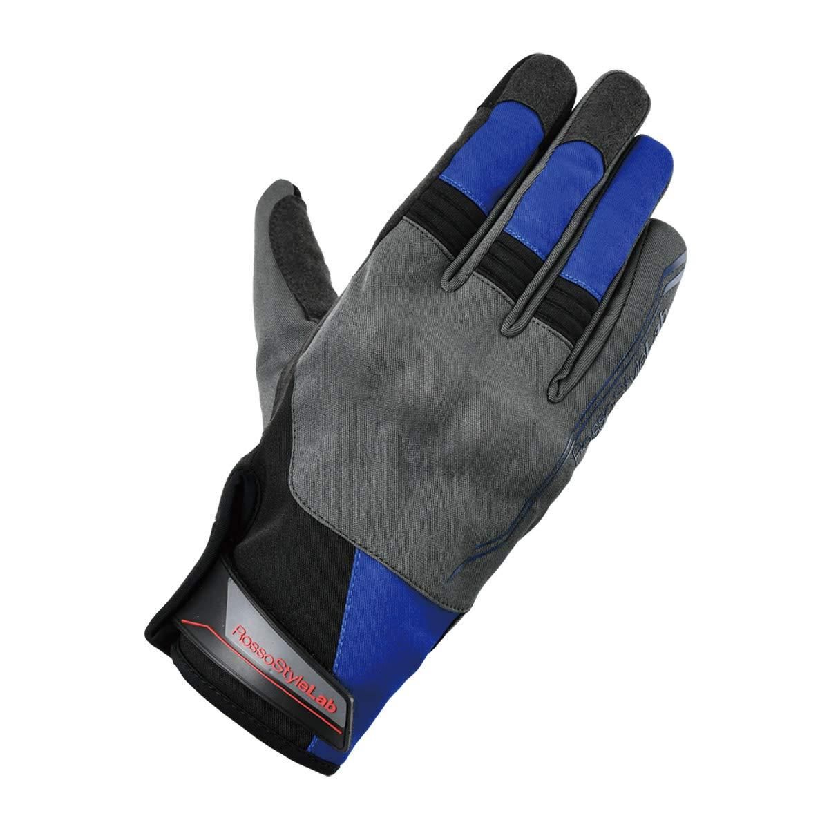 【新品・4営業日で発送】ロッソスタイルラボ(Rosso StyleLab) プロテクトアクティブウィンターグローブ GRAY/BLUE Mサイズ 品番:RSG-317/GY/BL/M