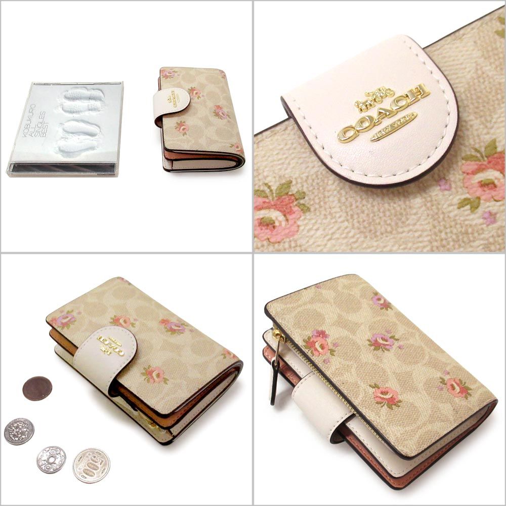 新作 花柄 COACH◆ID ミディアム コーナー ジップ CAR13 新作 花柄 COACH◇ID ミディアム コーナー ジップ CAR13 (Coach