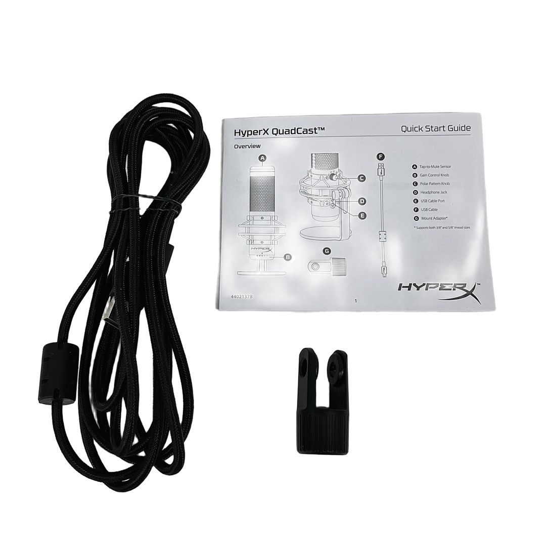 【中古品】HyperX HX-MICQC-BK マイク Amazon.co.jp: HyperX QuadCast スタンドアロンマイク