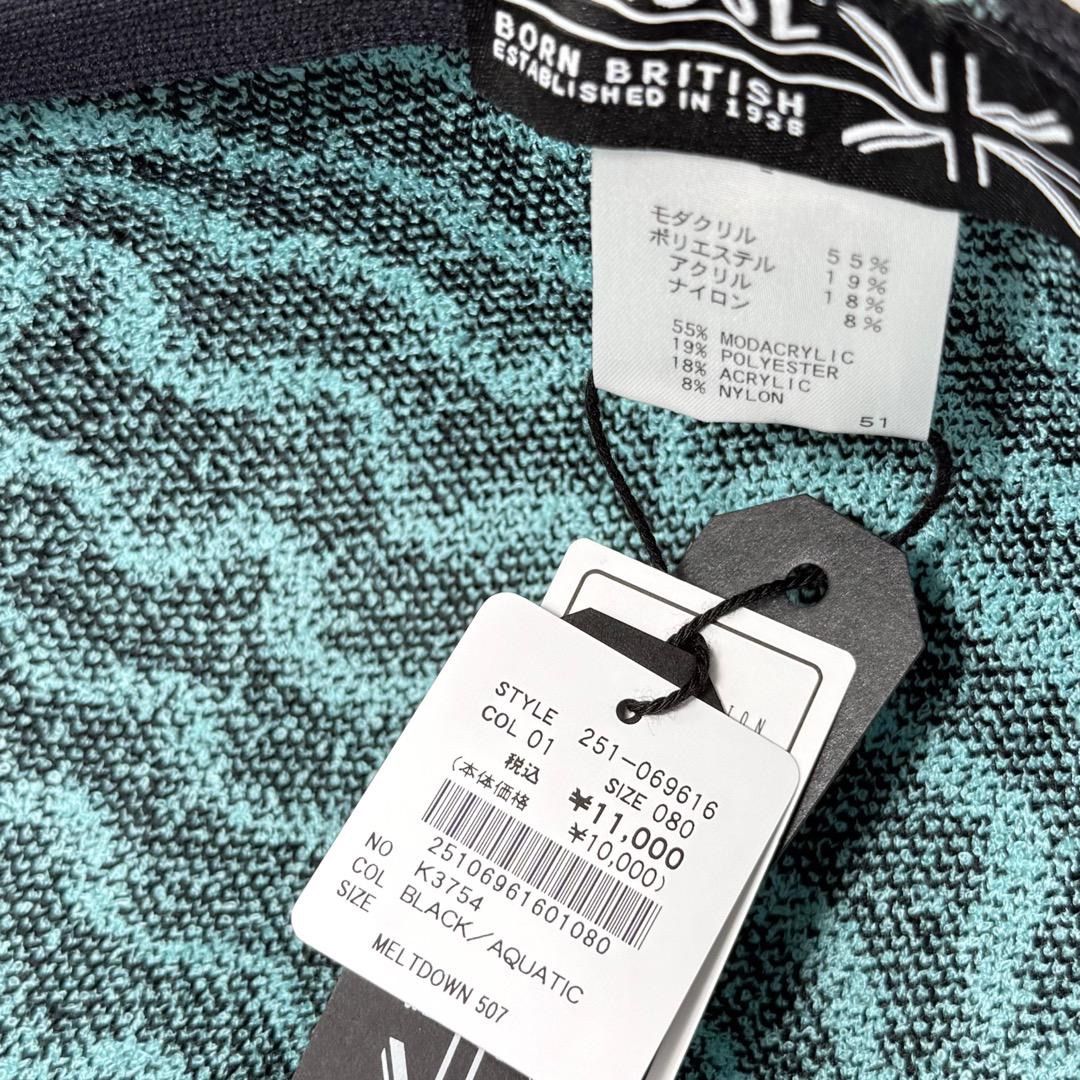 KANGOL 507 ウェーブ柄 特別デザイン Black系 サイズ展開あり