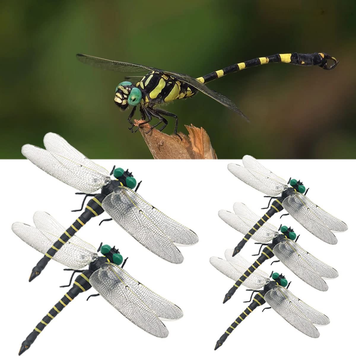 トンボ 登山 模型 キャンプ 動物 蜻蛉 釣り 虫 衣服 昆虫 取付簡単 玄関 等身大 室内 12 cm 虫対策 家庭菜園 モデル 装飾など 虫除け 天敵で虫除けトンボ 5匹 黒 黄 おにやんま ｓｏｌａａｙオニヤンマ