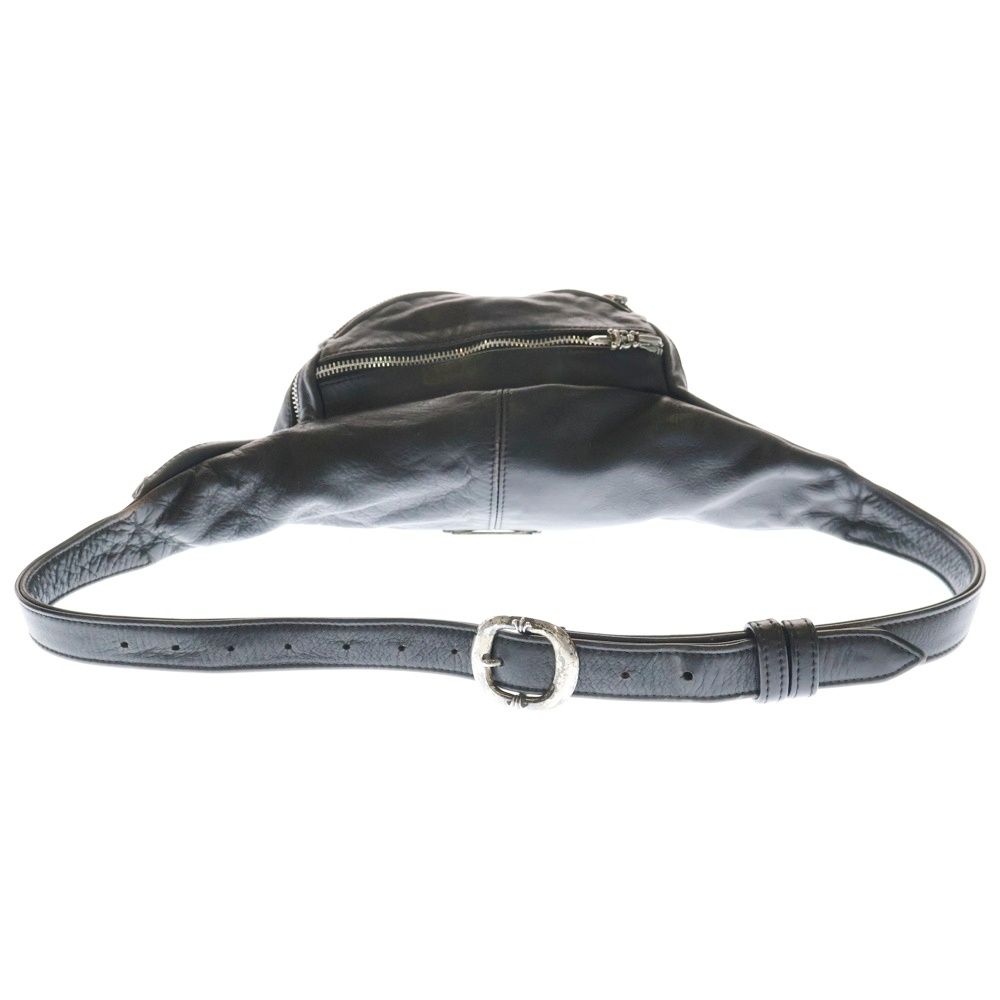 CHROME HEARTS クロムハーツ 1 SNAT PACK スナットパック ダガージップ ガンスリンガーベルト レザーウエストバッグ ブラック BCA378 WWW_SMP1DAWEKUDUS_SCH_ID