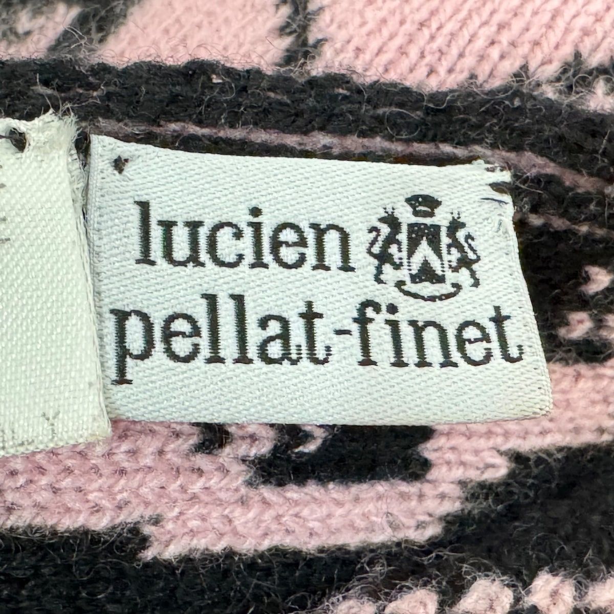 lucien pellat-finet(ルシアンペラフィネ) ストール(ショール)美品 - ピンク×黒 スカル カシミヤ - メルカリ