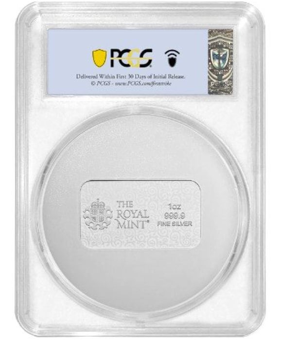 PCGS鑑定MS70 First Strike】2024 ウナとライオン 銀の延べ板 1オンス