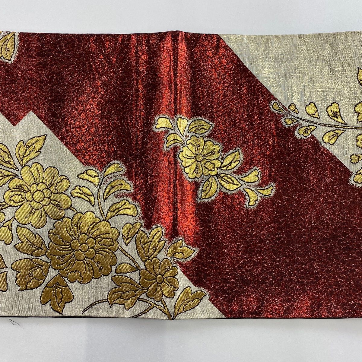 袋帯 美品 秀品 花丸文 桜 金糸 箔 金色 六通 正絹 【中古】 | OWL-WOOD.RU