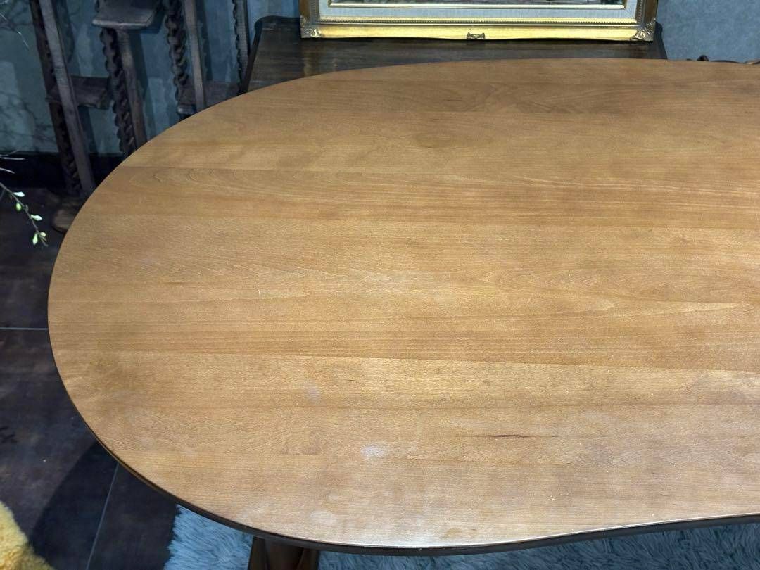 HIDA 飛騨産業 クレセント ダイニングテーブル リビング 豆型 nRZ