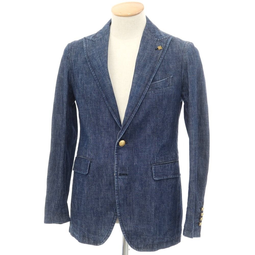 中古】タリアトーレ TAGLIATORE デニム カジュアルジャケット ネイビー  