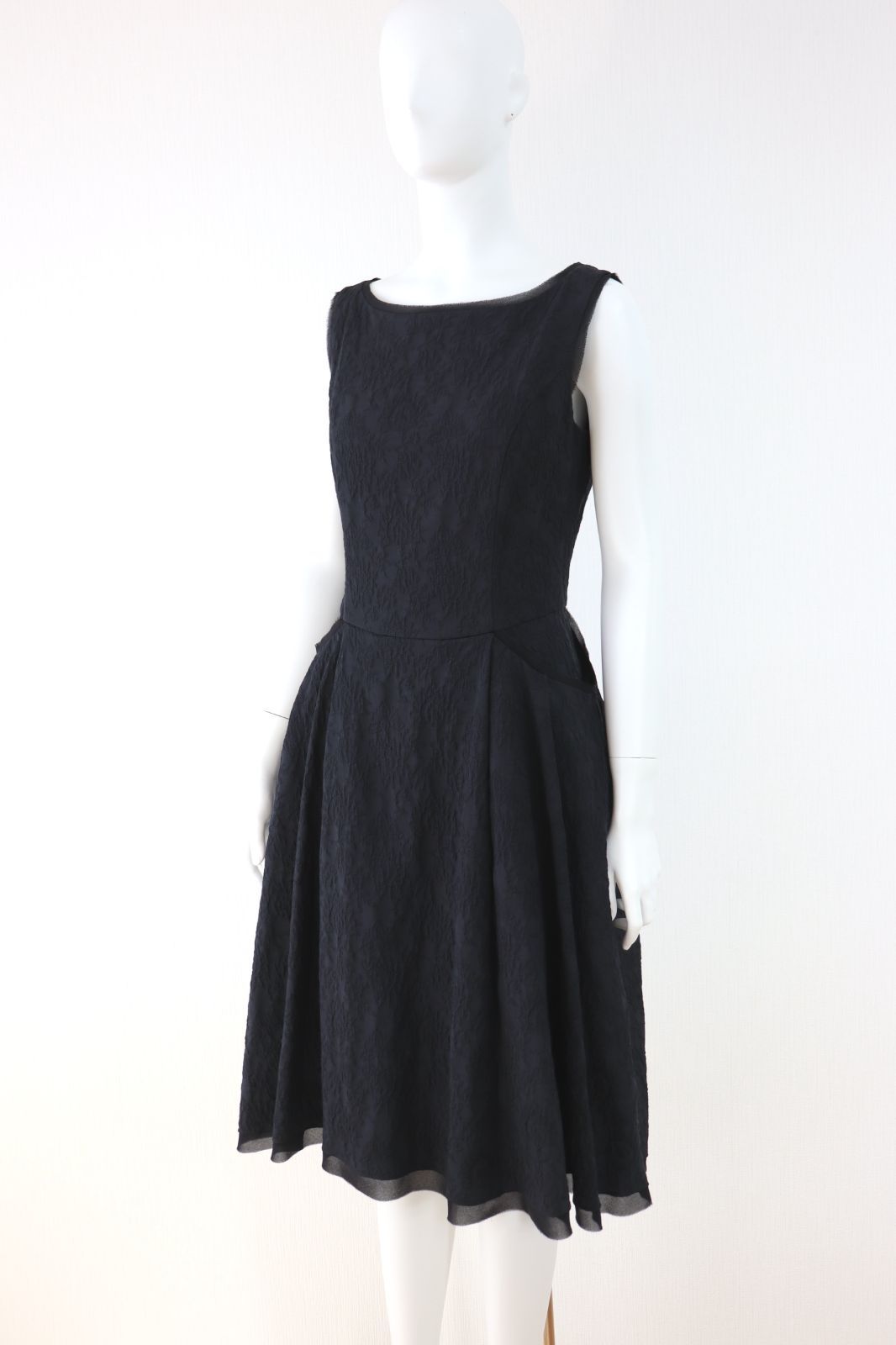 Rene ワンピース 36 ジャガード　フレア　FOXEY DAISYLIN FOXEY☆フォクシー Waffle Lady ジャガードスワンピース 新品同様