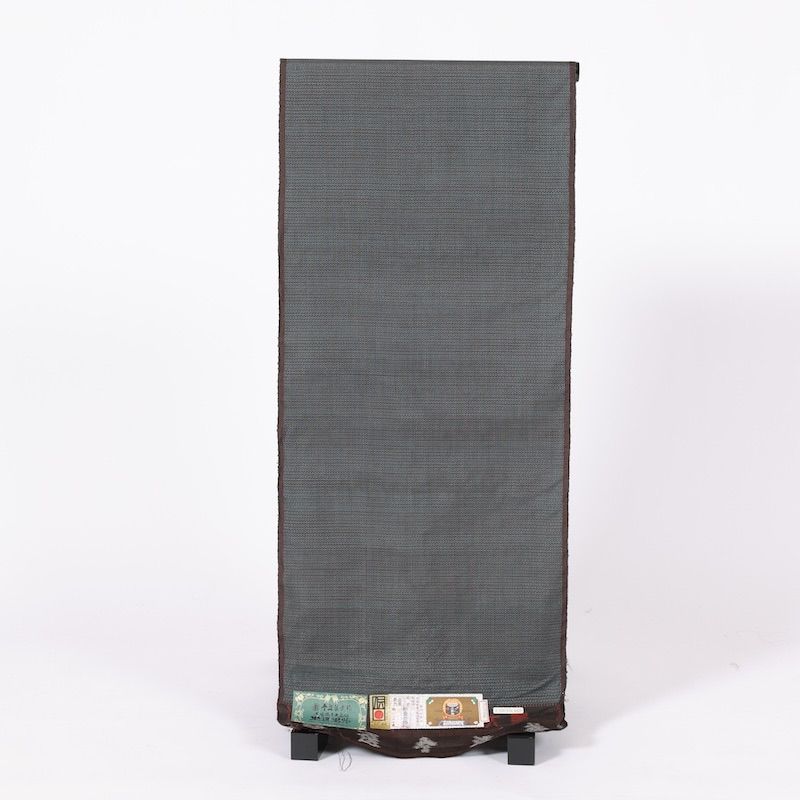 男本場大島紬 新品 100亀甲 手織り 泥染め 藍染め 90826 - メルカリ 