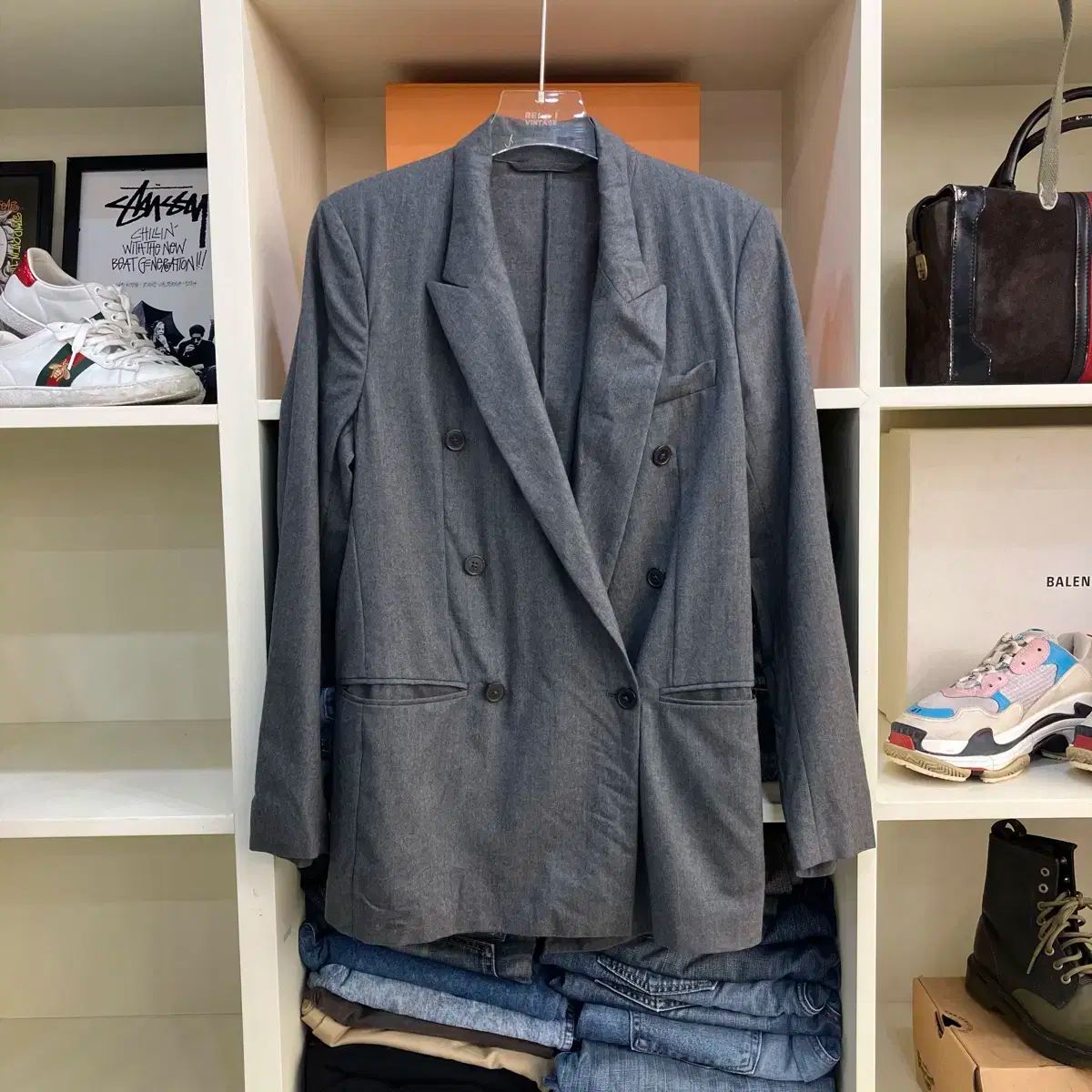 メゾン Maison Margiela メゾンマルジェラ ダブル ブレスト ブレザー 40