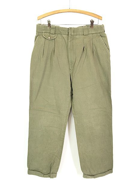 古着 80s USA製 Willis&Geiger フランネル コットン 2タック