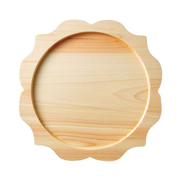 ヤマコー 用美 業務用 ひのきくり抜き料理トレーA yamaco38178