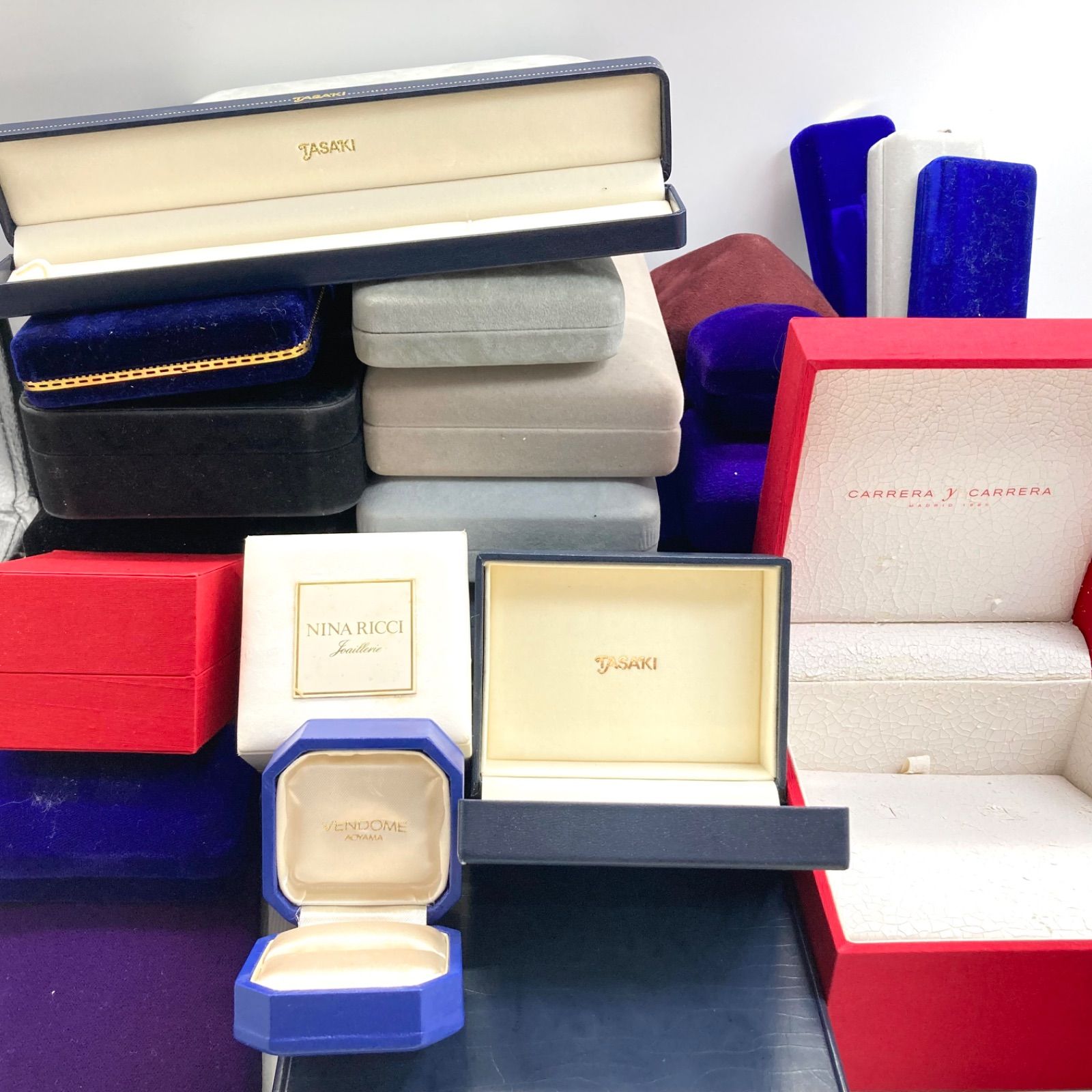 真珠の空箱セット ジュエリーボックス30個まとめ 指輪 リング ネックレス 時計 真珠 空