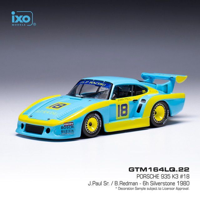 新品 IXO MODELS 1/43 ポルシェ 935 K3 80シルバーストーン6H #18 J.Paul Sr./B.Redman 完成品ダイキャストミニカー GTM164LQ [佐川急便]