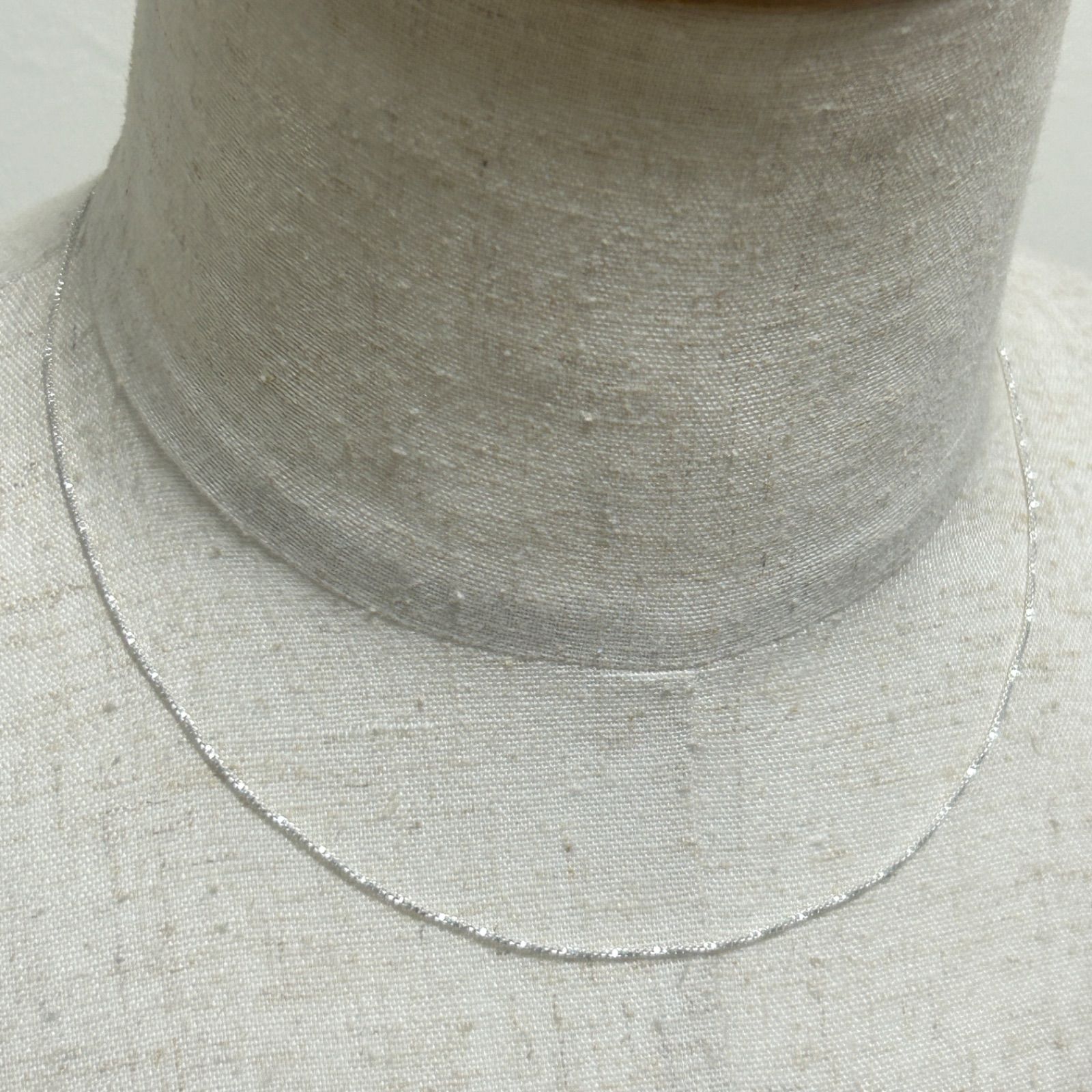 シルバー925 Silver ベネチアンチェーンネックレス/軽研磨仕上/45cm