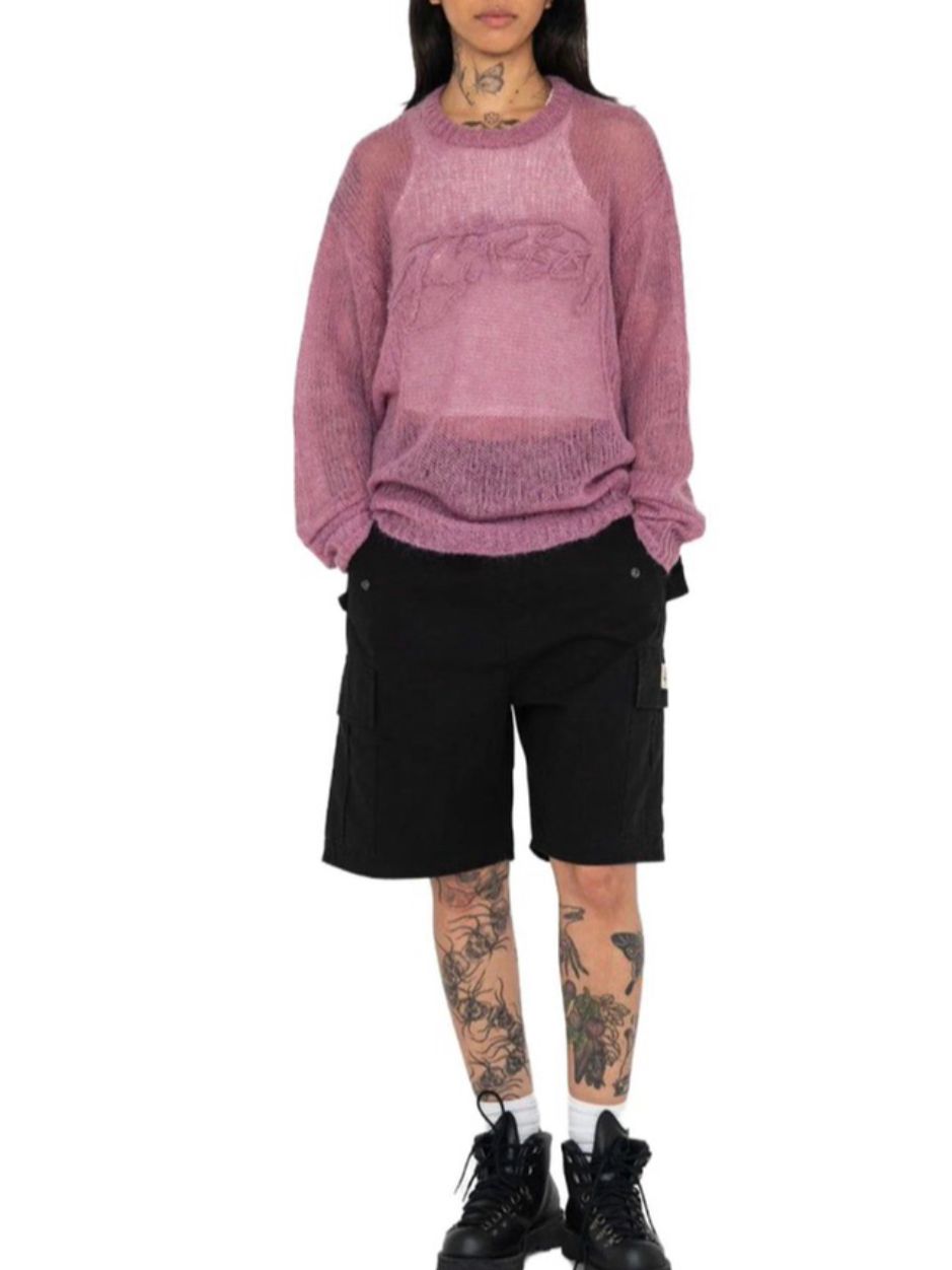 stussy LOOSE KNIT LOGO SWEATER - メルカリ