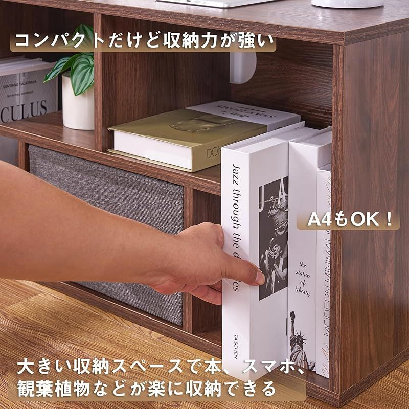 VECELO テレビ台 テレビボード ローボード24-32型推奨 幅80 奥行き30 高さ42cm 24型 26型 32型 引き出し付き オープン 組み立て簡単 おしゃれ 多用途 コンパクト ブラウン 0 MARWIL-DEMENAGEMENTS_CH