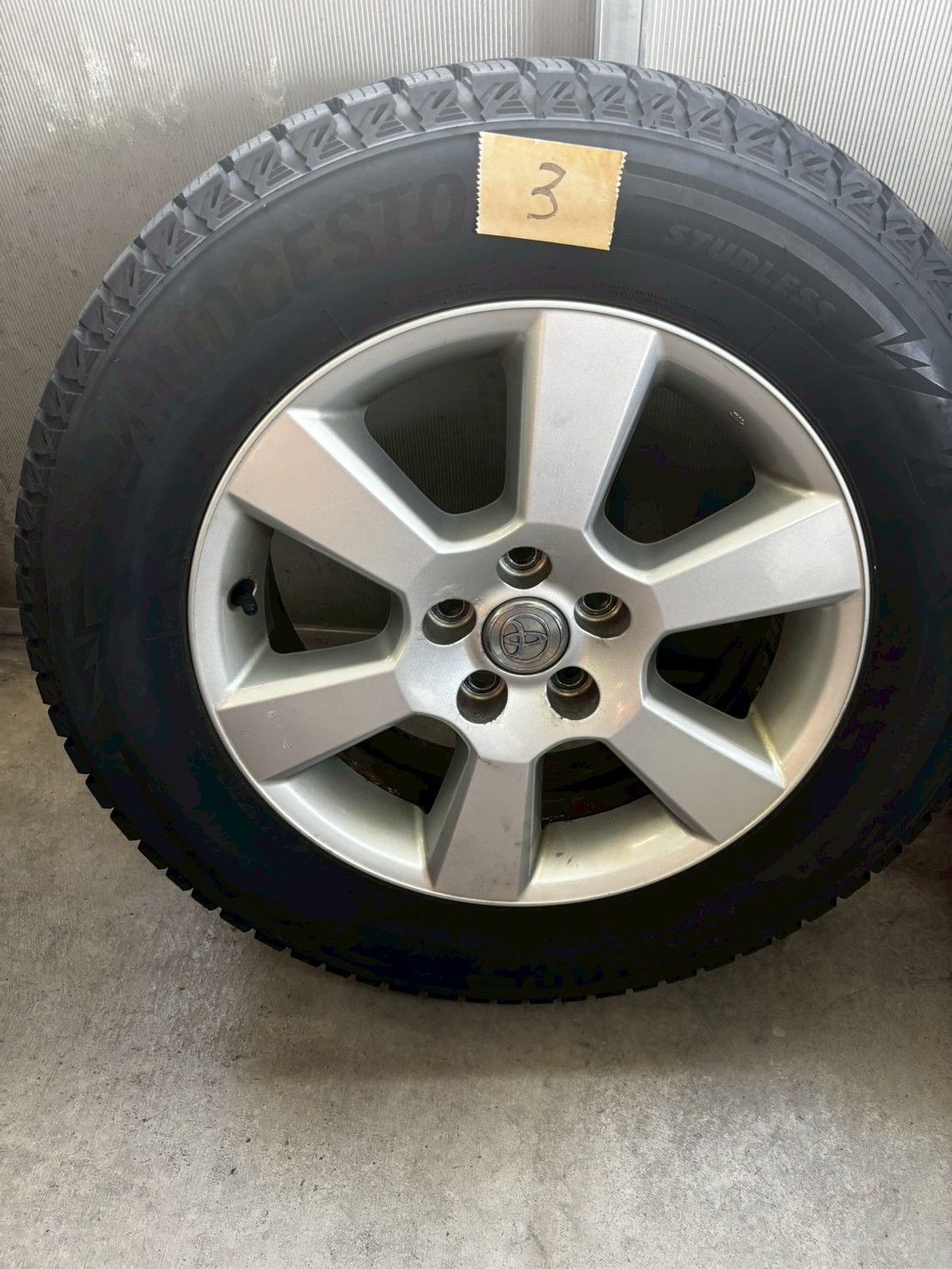 トヨタ ハリアー ACU30W 240G スタッドレスタイヤ 純正アルミホイール 225 65 17４本セット み TRITUETUBI_COM