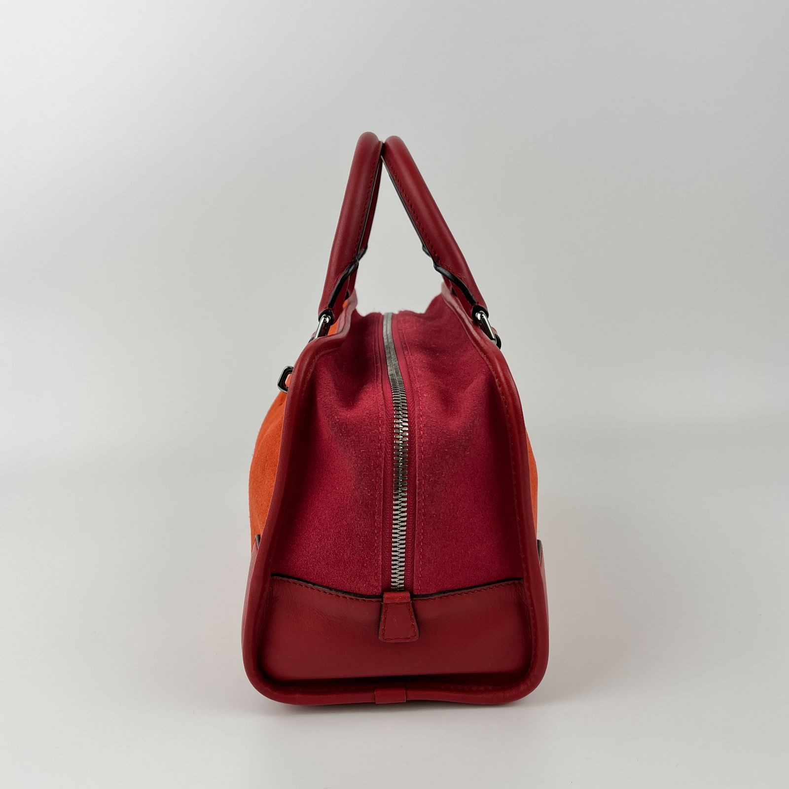 中古】LOEWE ロエベ アナグラム アマソナ28 ハンドバッグ スエード