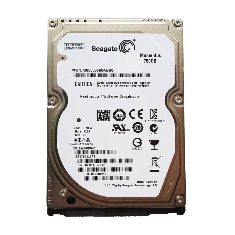 Seagate Moment 500GB ST9500423AS 7200RPM SATA 2.5