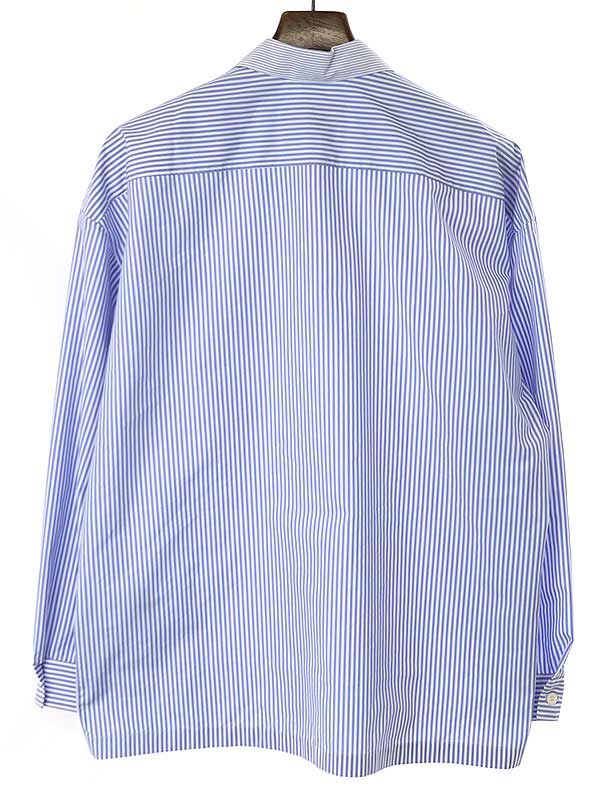 プラダテクニカルコットン ストライプジップ シャツ