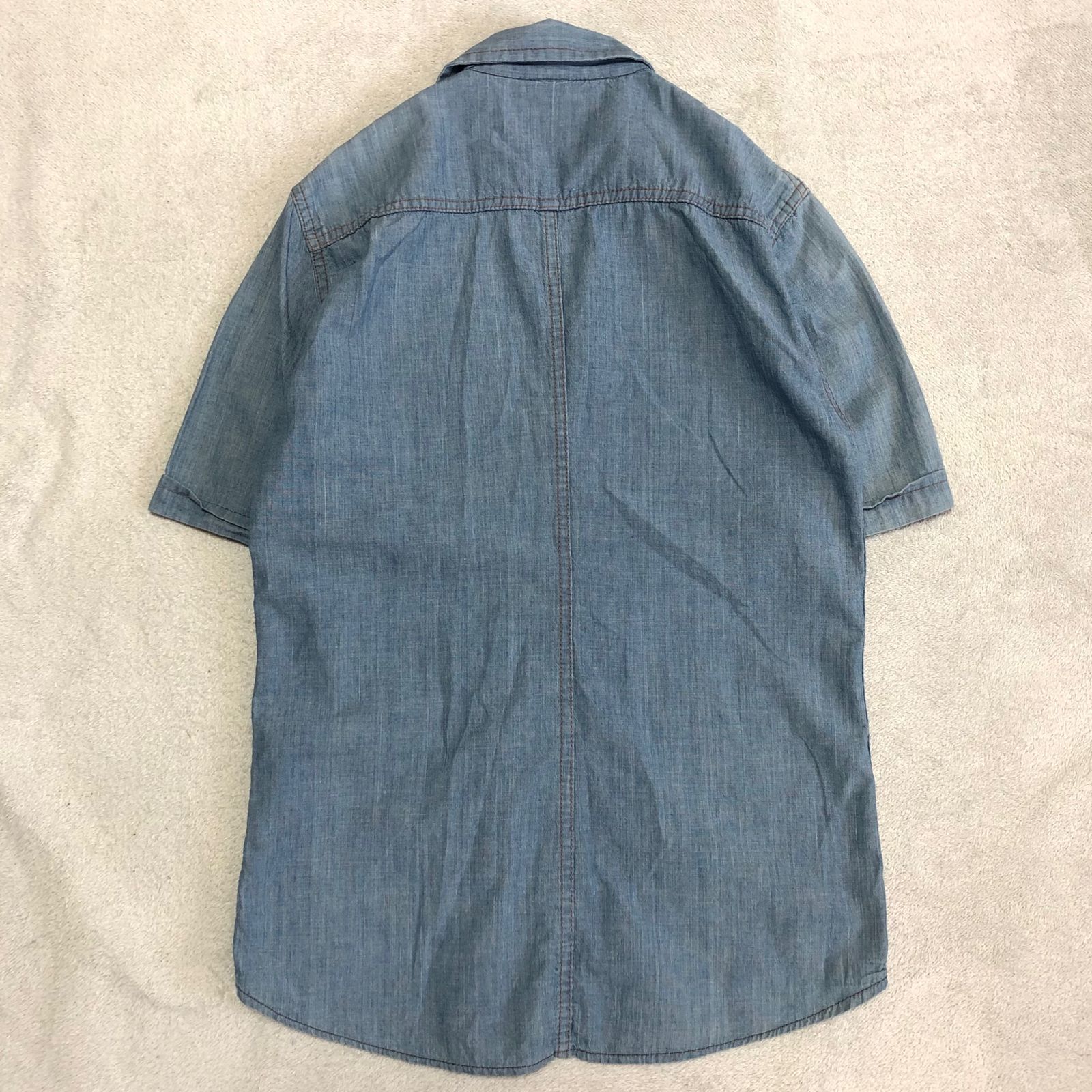 BLUE BLUE　ブルーブルー　開襟シャツ　半袖　ドット柄　インディゴ染め BLUE BLUE JAPAN（ブルーブルージャパン） | ハリウッドランチ