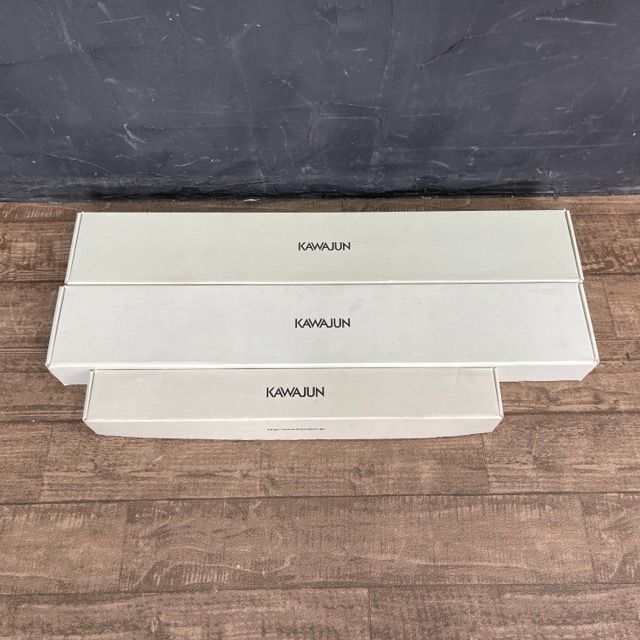 未使用 KAWAJUN ダブルタオルレール タオルレール 3点セット SC902XCL