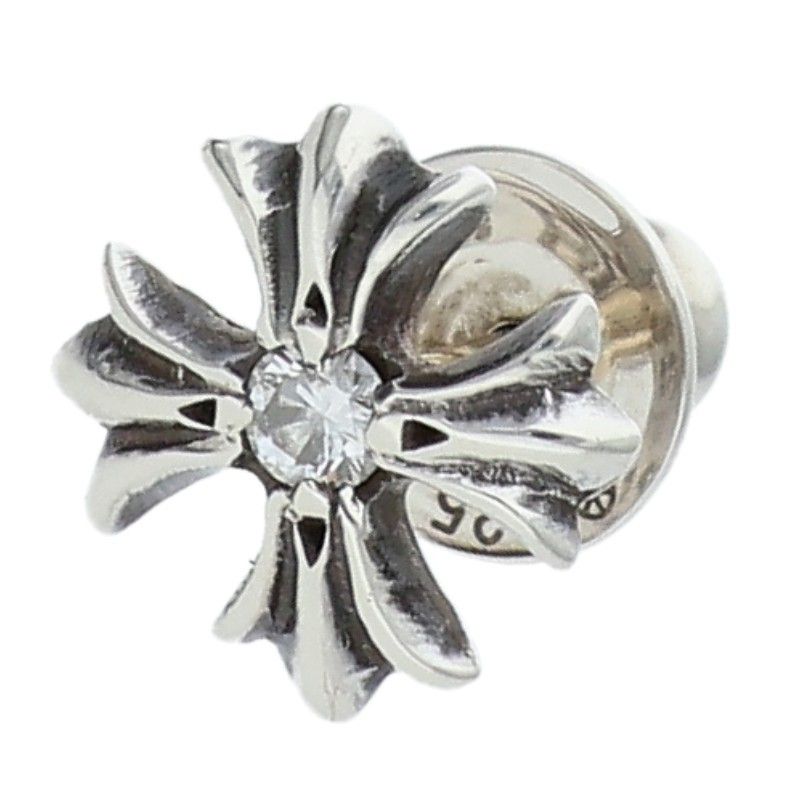 クロムハーツ No2 CH PLS DIA CHプラススタッド 1ダイヤ シルバーピアス メンズ