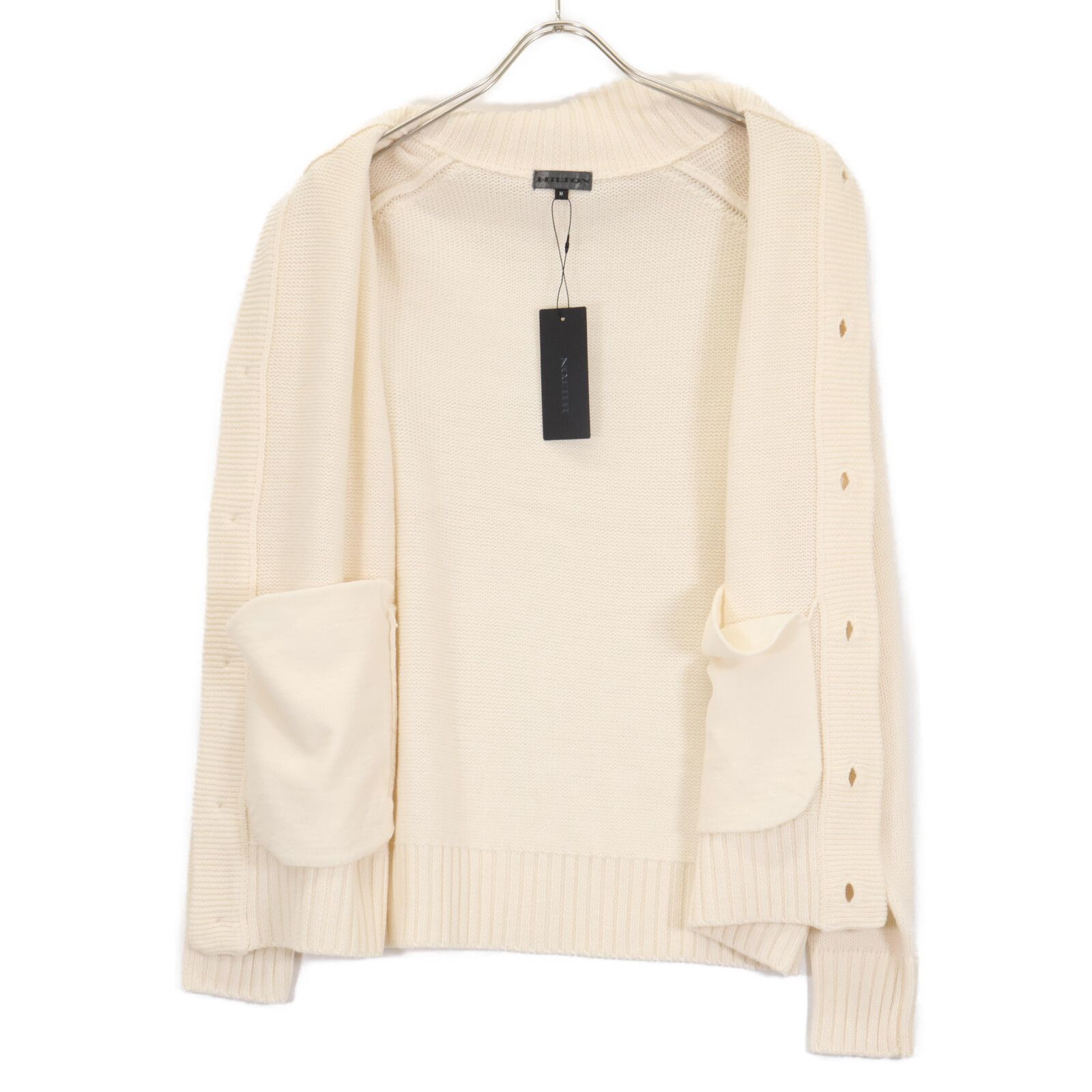HILTON ヒルトン 【ﾄｶﾞﾆｯﾄ】24AW 644041 ｱｲﾎﾞﾘｰ ｳｰﾙ ﾄﾞﾗｲﾋﾞﾝｸﾞﾆｯﾄ M 