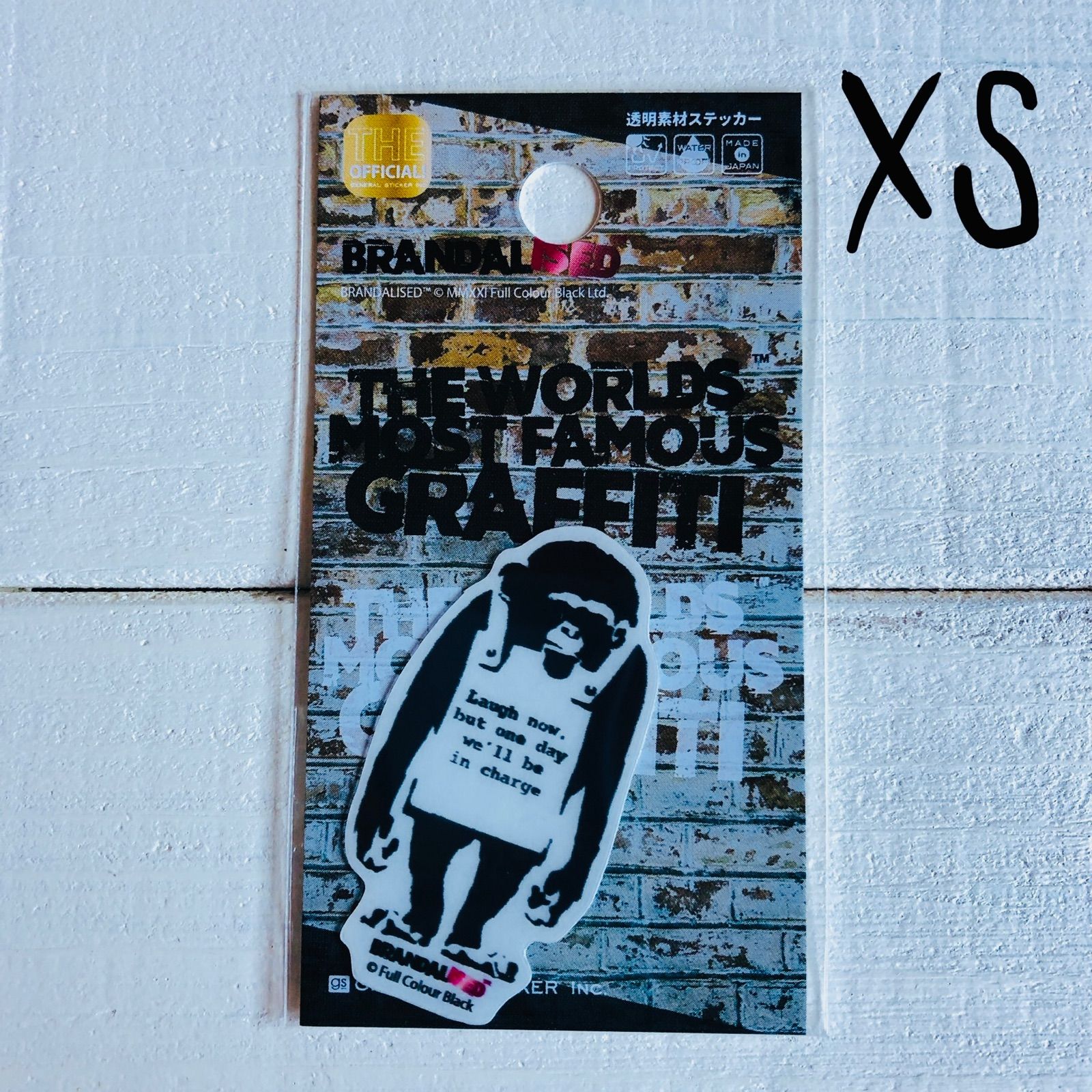BNK-007 xs バンクシー ステッカー 透明 - メルカリ 