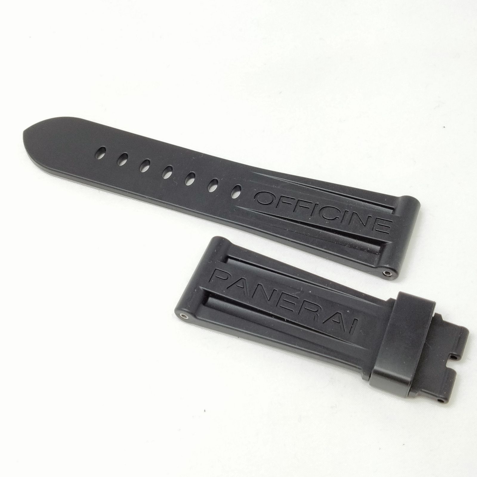 ️PANERAI ️パネライ 時計ベルトラバーベルト ブラック