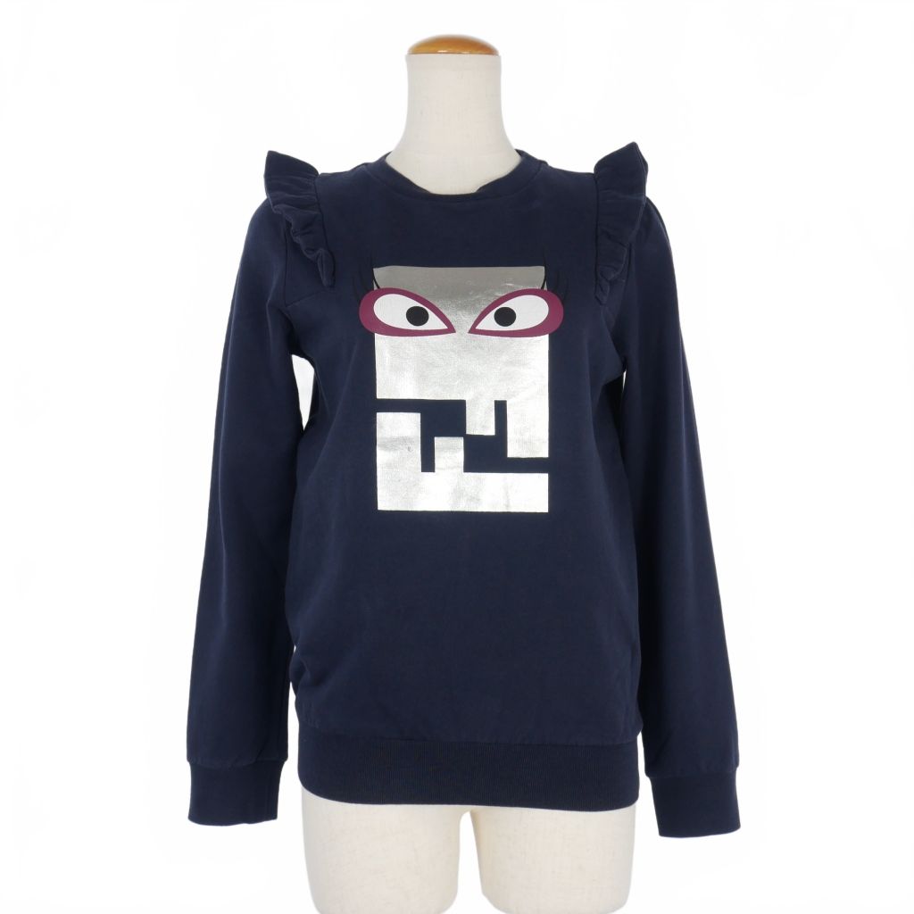 fendi キッズ　スウェット　12A フェンディ FENDI フリル クルーネック スウェット トレーナー