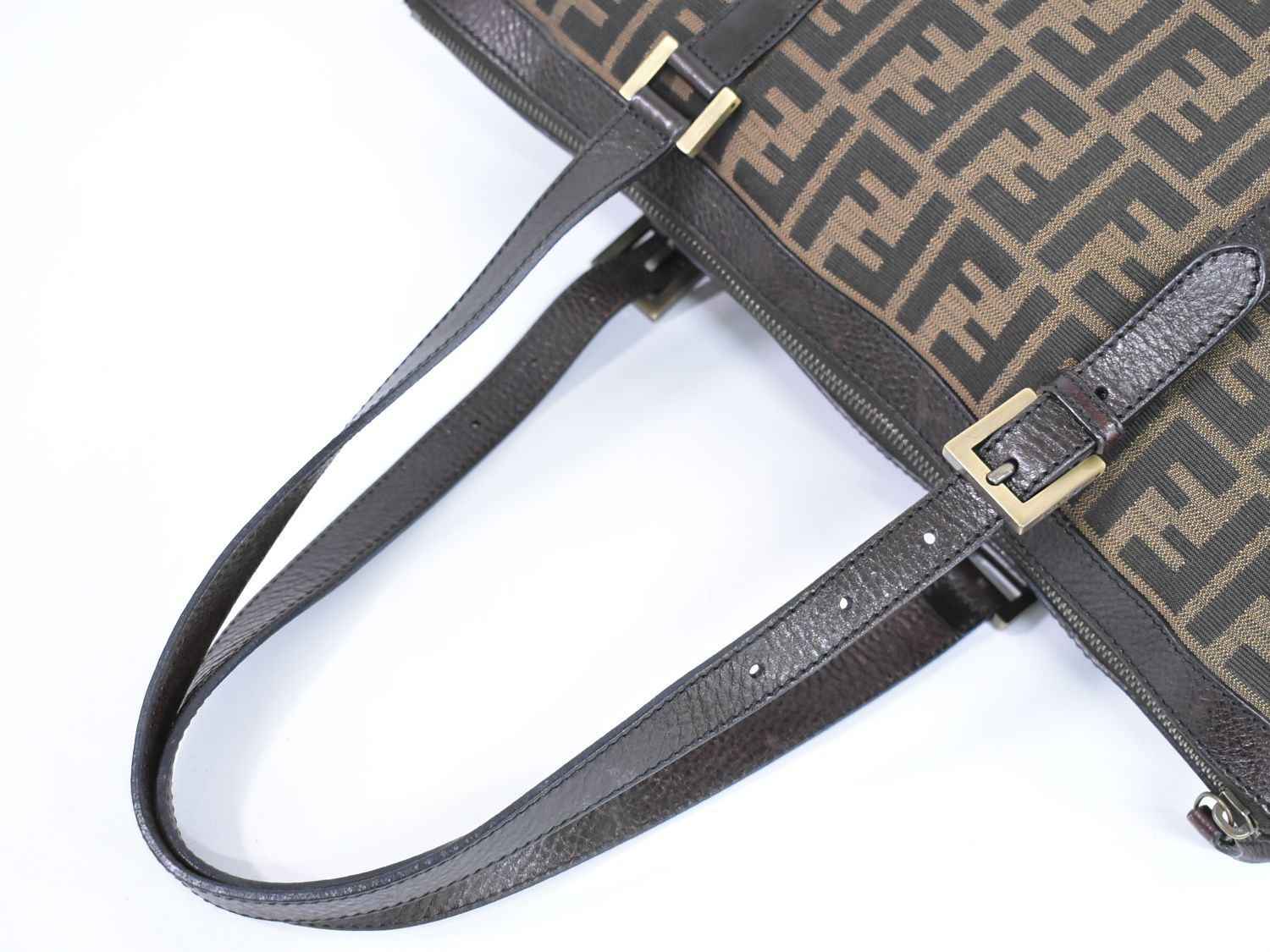 本物 フェンディ FENDI ズッカ ショルダーバッグ トートバッグ  