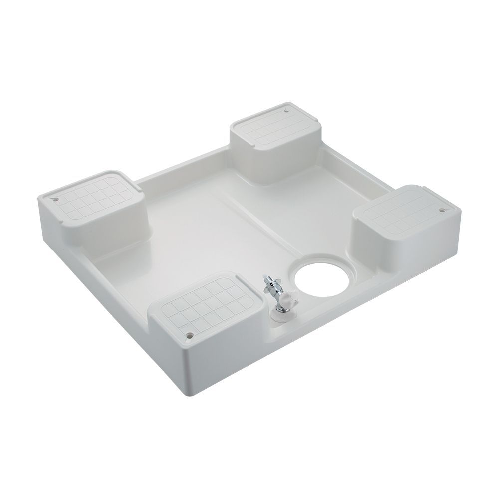 カクダイ 洗濯機用防水パン 水栓つき 426-502K-W