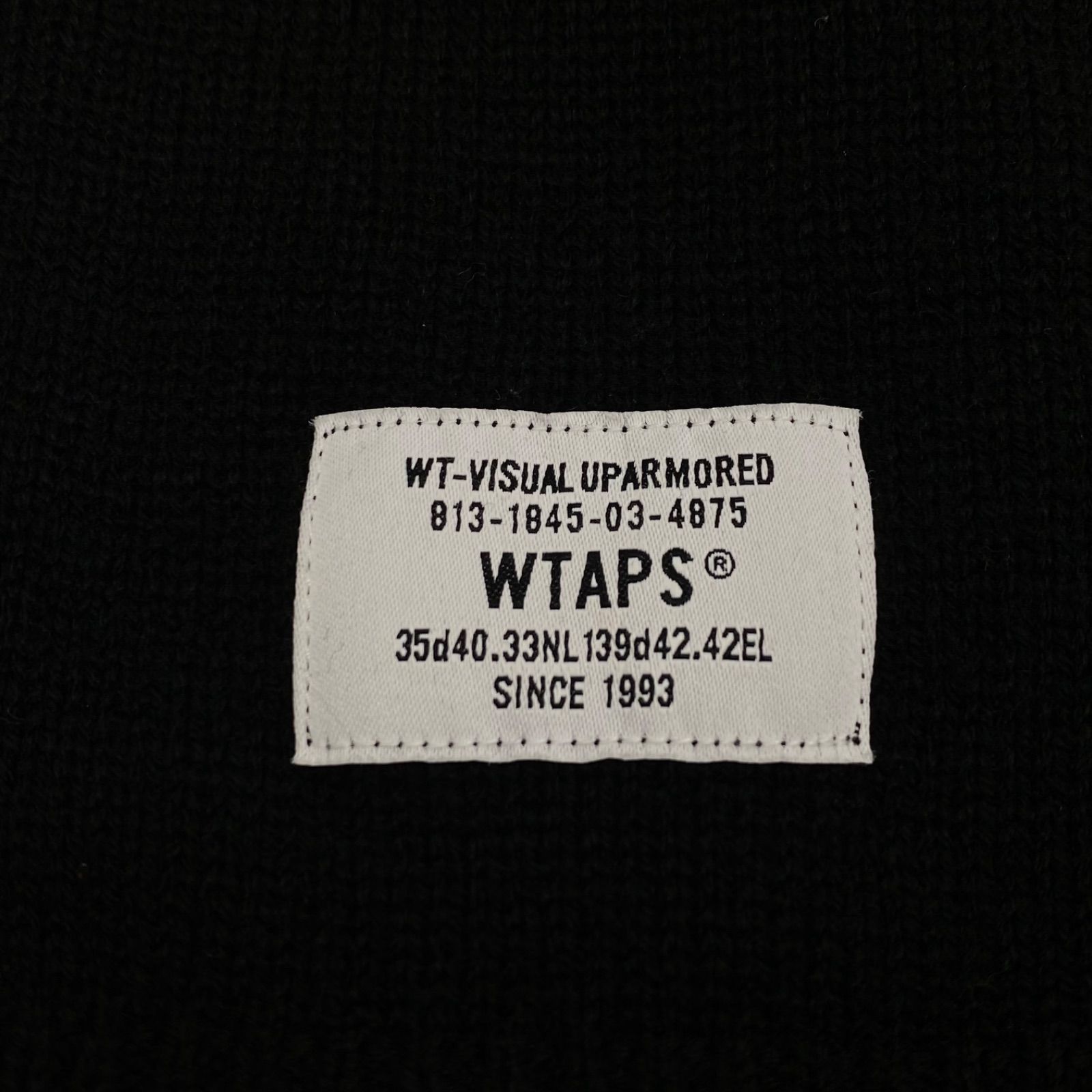 WTAPS ダブルタップス 21AW VIBES SWEATER /ACRYLIC 03 Lサイズ ブラック スウェット 212MADT-KNM02  - メルカリ