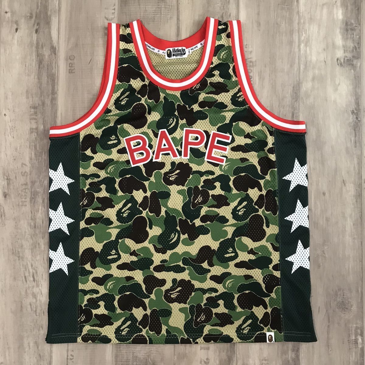 A BATHING APE アベイシングエイプ バスケットボール ゲームシャツM69