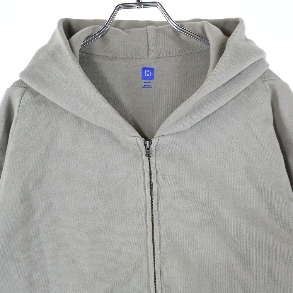 YZY GAPグレー ジップアップパーカー YZY GAP イージー ギャップ ZIP-UP HOODIE ジップアップパーカー