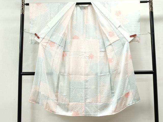 正絹 高級 長襦袢 無双仕立 花霞文 よろけ暈し文 ✨小柄な方 腰