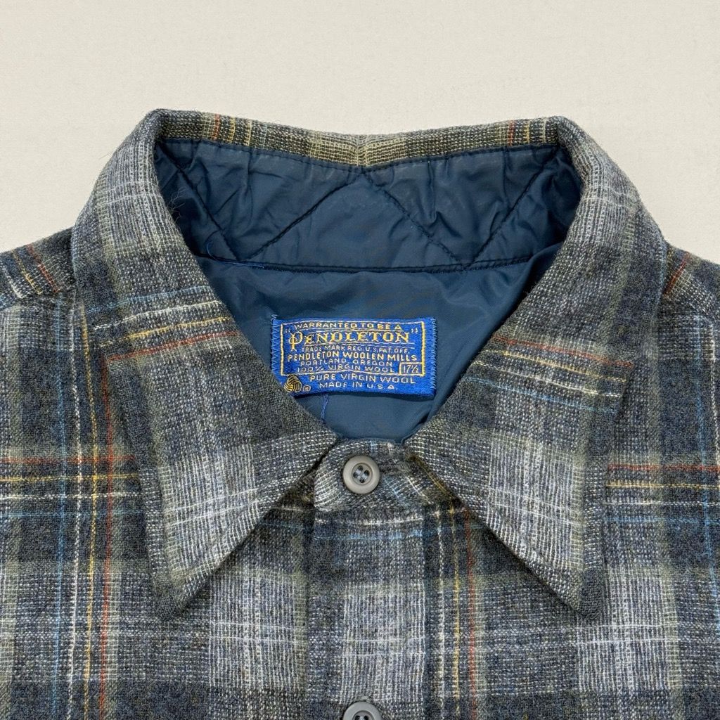 USA製 70s PENDLETON ペンドルトン オープンカラー ボードシャツ