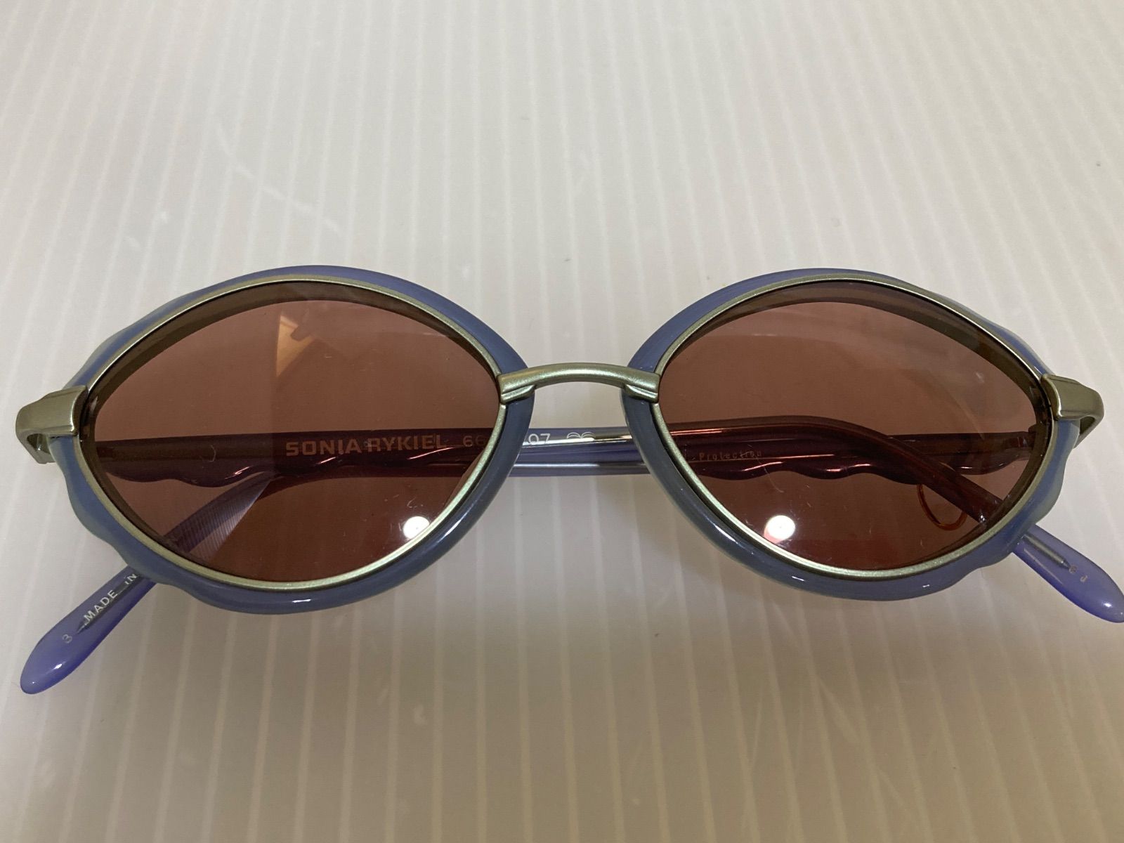 専用SONIA RYKIEL正規品フランス製 青色 サングラス ソニア リキエル SONIA RYKIEL ソニア リキエル 66-6707 サングラス ブルー