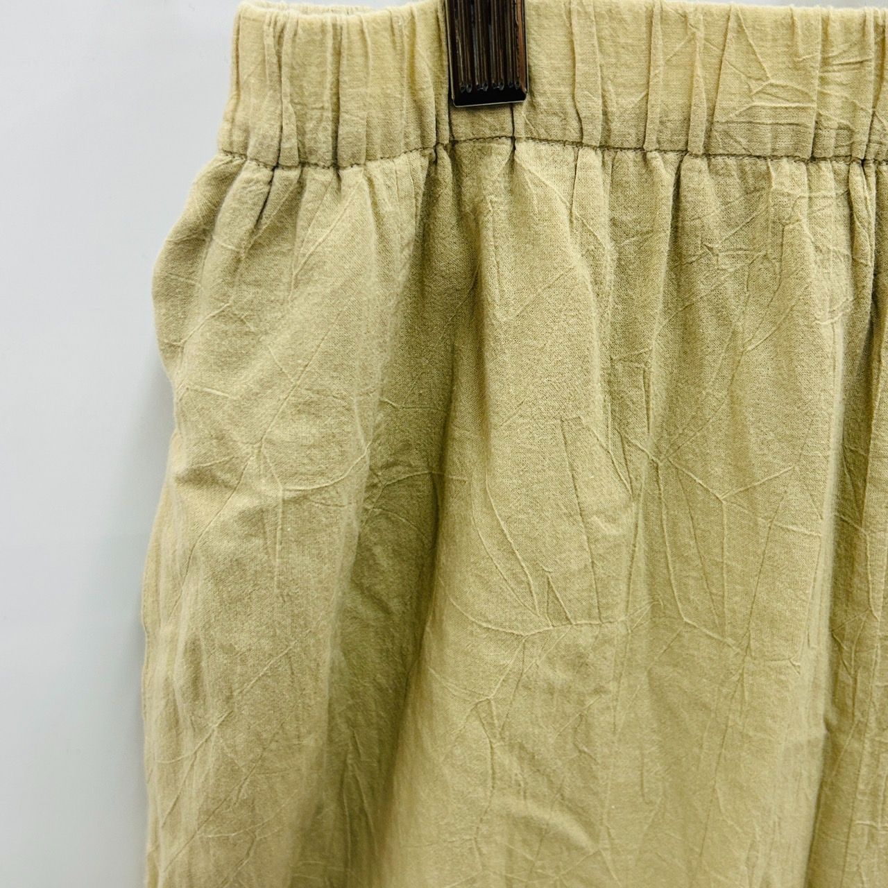 センソユニコ　慈雨　ジウ　ベージュ ガウチョパンツ ウエストゴム センソユニコ 慈雨 ジウ ベージュ ガウチョパンツ ウエストゴム 慈雨