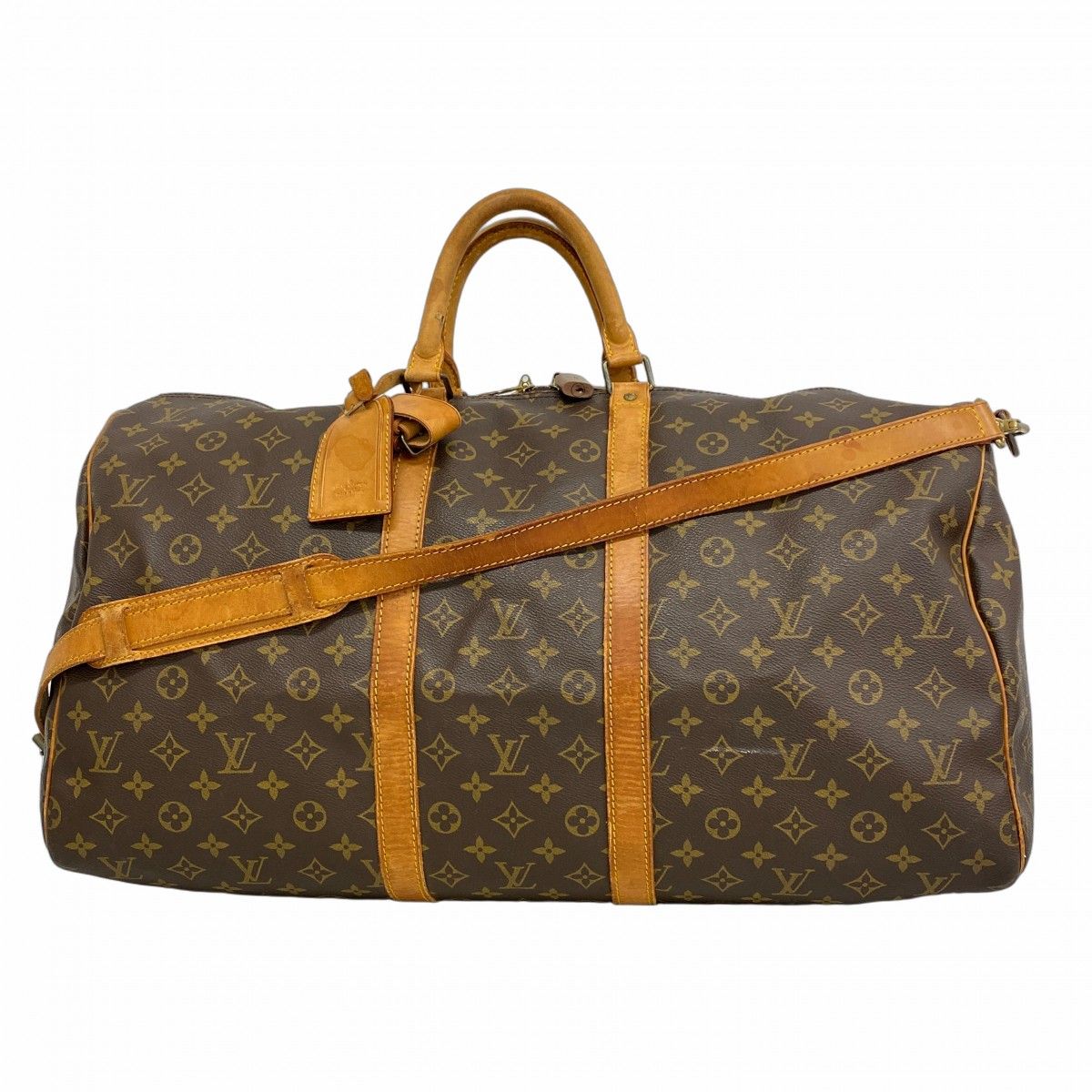 5mb2402-h ルイヴィトン ボストンバッグ モノグラム キーポルバンドリエール55 M41414 ブラウン メンズ レディース ユニセックス