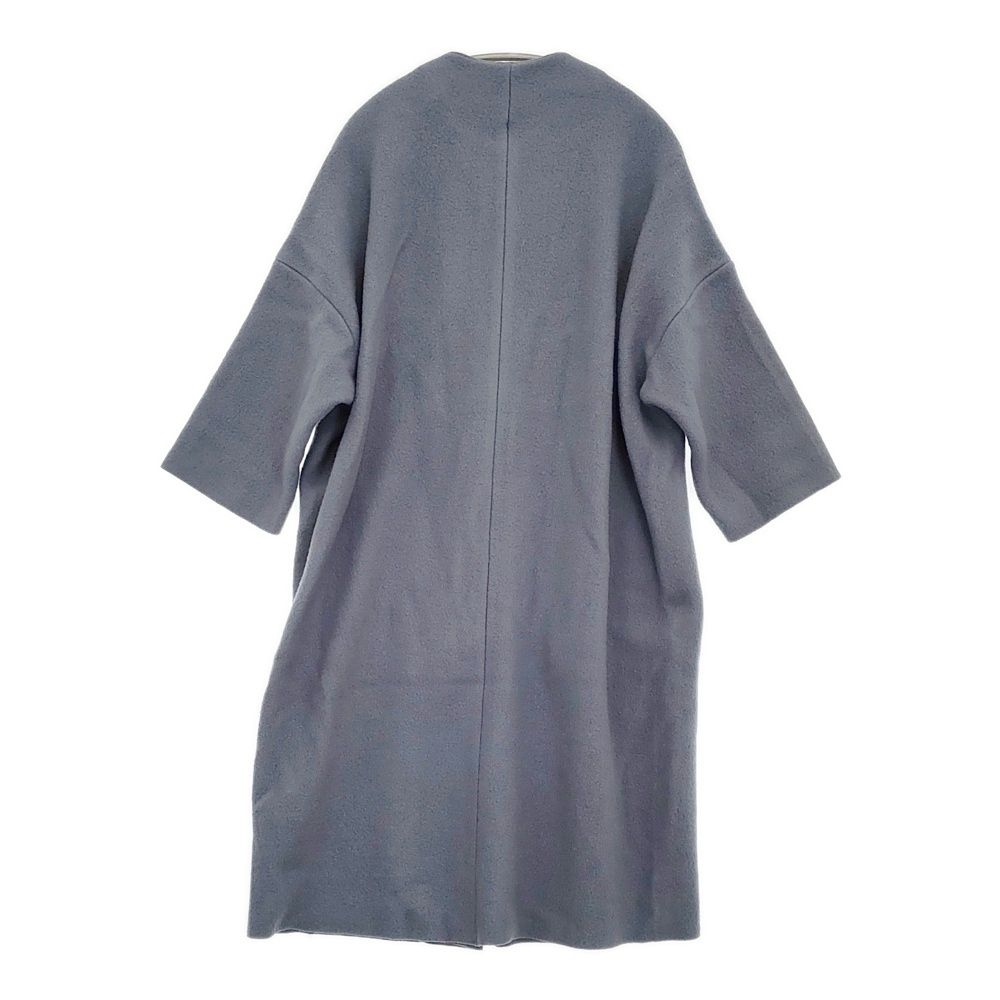 R-D.M.Co- ウールノーカラーコート ドロップショルダー コート ブルーグレー レディース オールドマンズテーラー 5-1008T♪