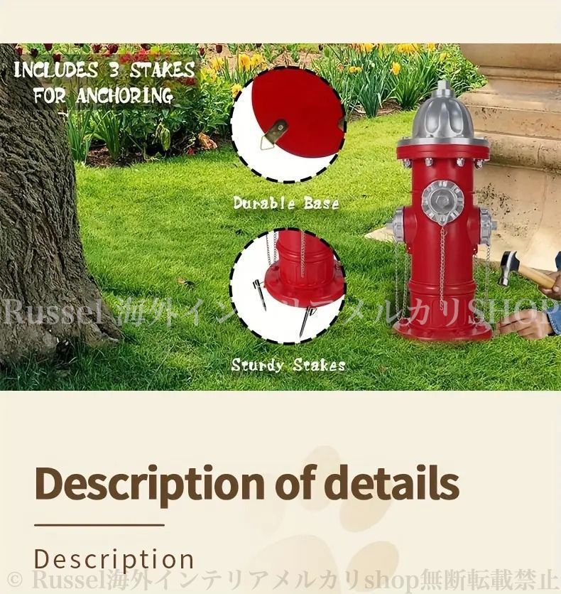 これいいよ！【消火栓形状の彫像】庭の芝生とガーデニング屋外装飾に❕最安値セールg これいいよ！【消火栓形状の彫像】庭の芝生とガーデニング屋外