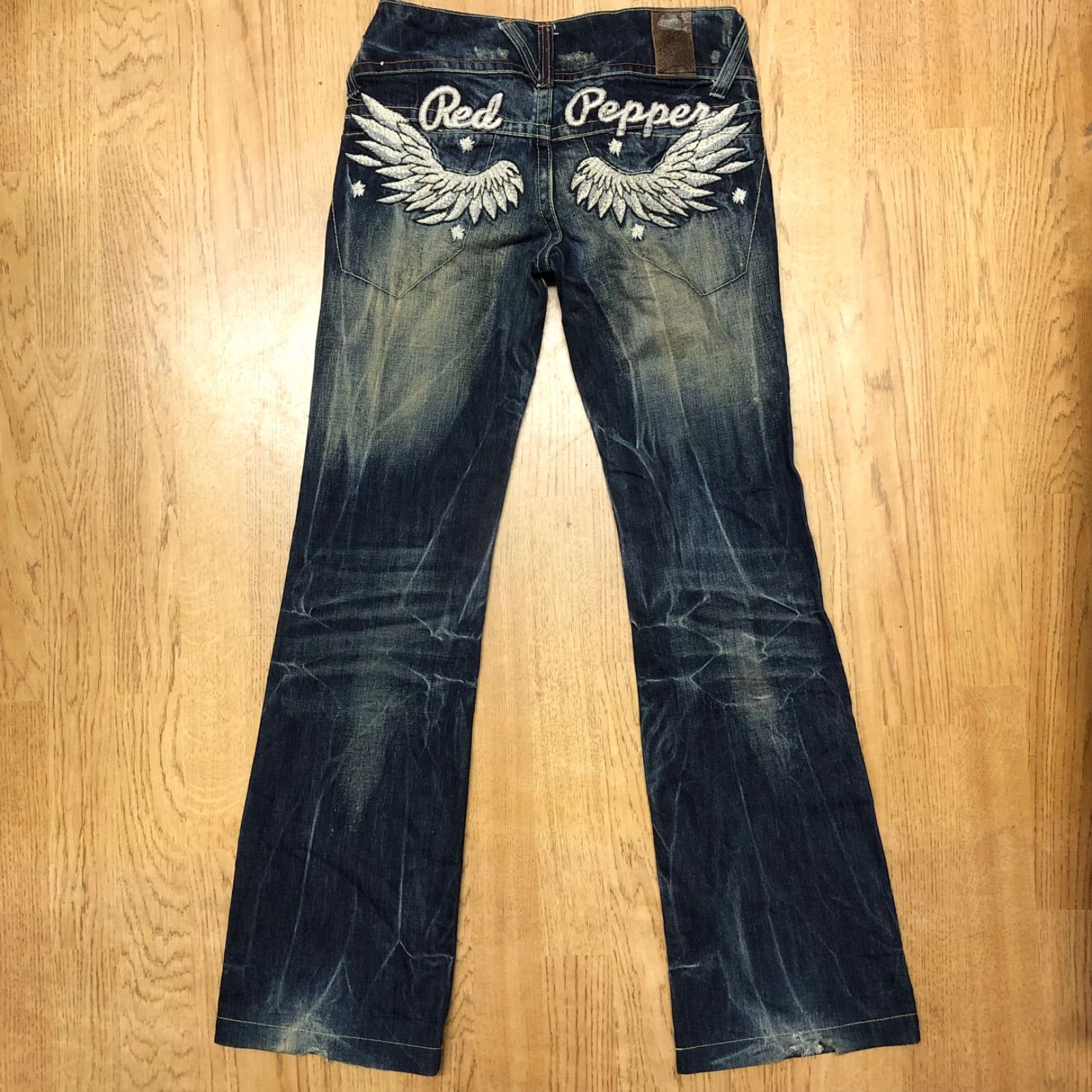 レッドペッパー 27 レア☆レッドペッパー デニム 27 刺繍 Y2K フレア